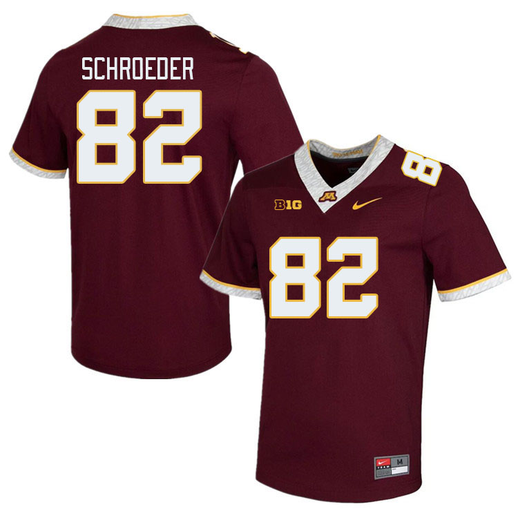 Men #82 Wyatt Schroeder Minnesota Golden Gophers College Football Jerseys Stitched-Maroon